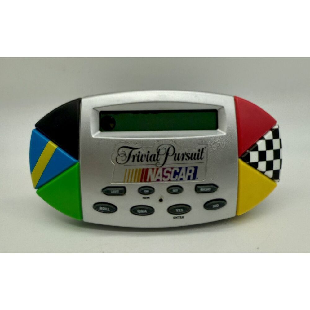 Trivial Pursuit NASCAR Edition Electronic Hand Held Game‎ & Manual Hasbro Tested